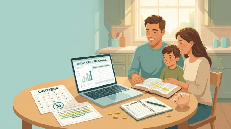 Plano de 30 Dias: Orçamento Familiar Sem Dívidas com Versículos